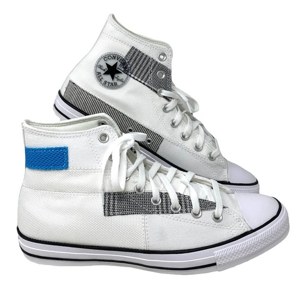 Converse Ctas HI White Sail Blue High Top Shoes Men's Sneakers Canvas 168746C